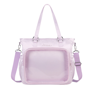 AORDA 演唱会双肩外出暗格包紫色痛包斜挎单肩大容量吧唧20cm娃包