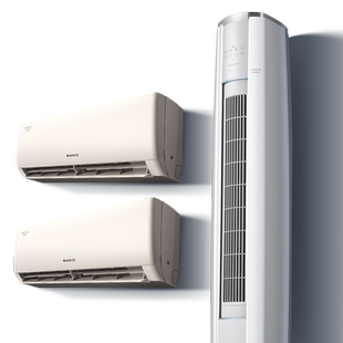 【两室一厅】Gree/格力变频冷暖家用空调柜挂套装大1匹+1.5匹+3匹