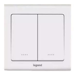 罗格朗开关插座面板逸典玉兰白色五孔二三插带usb三孔单控家用电