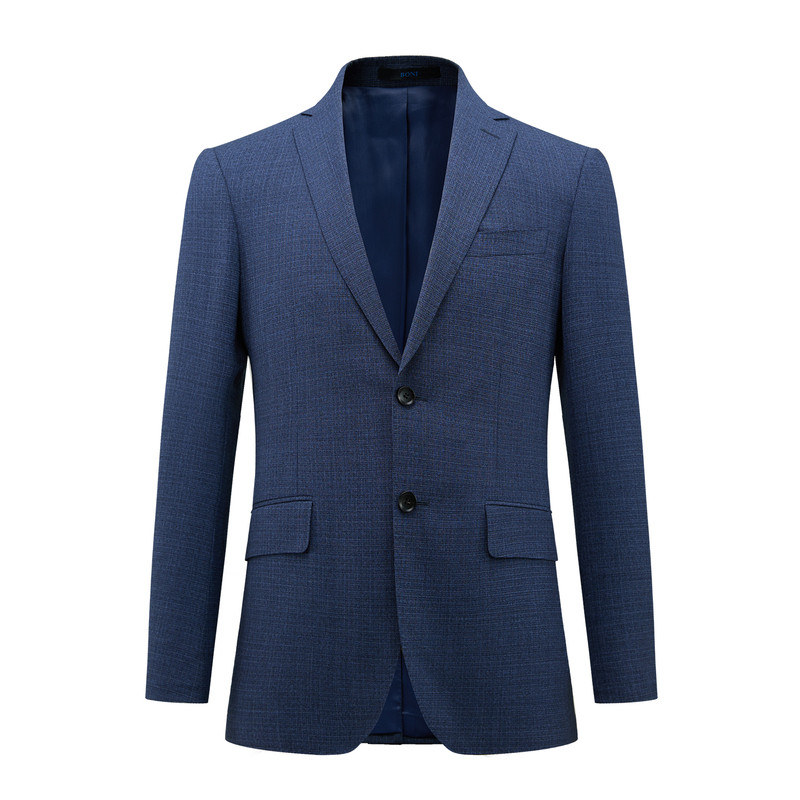 BONI/堡尼秋冬新品全羊毛西装商务男士西服正装礼服外套