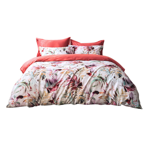 蓝铂浪漫高级感长绒棉纯棉四件套轻奢新婚床上红色结婚伊桑的爱恋