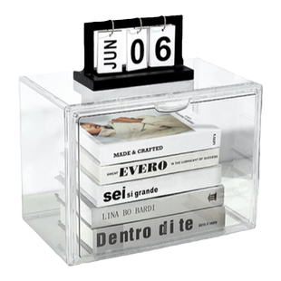 亚克力书柜学生家用带门桌面防尘展示柜儿童书籍柜透明书本收纳盒