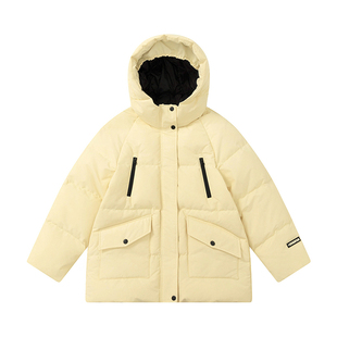 笛莎童装女童羽绒服冬季新款儿童女孩中大童户外加厚外套工装上衣