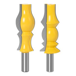 高档皇冠扶手刀12.7柄木工铣刀天花板线条吊顶刀雕刻机铣刀线条刀