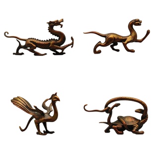 纯铜四方神兽 四大神兽摆件 青龙白虎朱雀玄武四方位瑞兽家居摆件