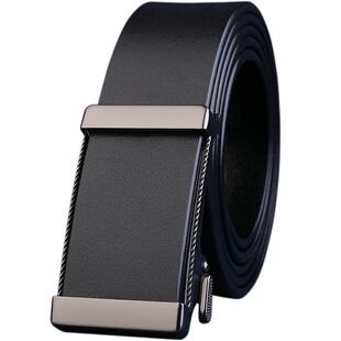 皮带男真皮自动扣内扣腰带内穿年轻人潮复古牛仔裤带简约青年百搭