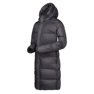 ROYALWAY长款连帽加厚羽绒服男女90鹅绒700蓬冬保暖过膝户外外套