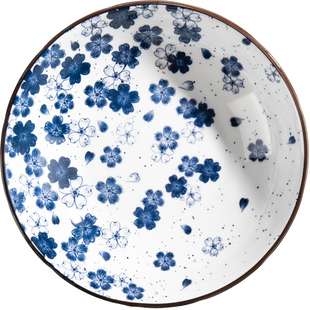 陶瓷盘子菜盘家用饭盘汤盘创意深盘餐盘日式ins风 2024新款网红盘