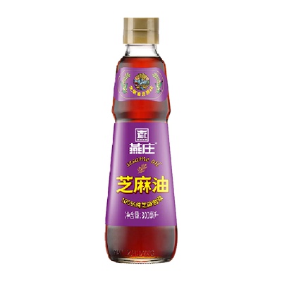 燕庄纯芝麻油300ml*1瓶