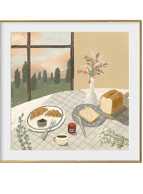 餐厅ins是防水易打理装饰画