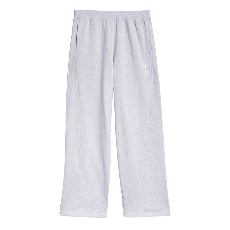纯棉宽松阔腿直筒运动裤男女新款adidas阿迪达斯官方三叶草JX6164