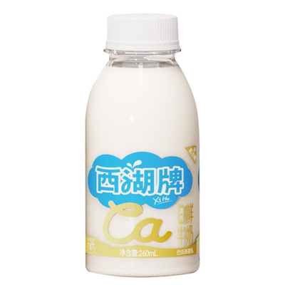 杭州西湖牌低温鲜牛奶260ml