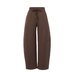 恩瑞妮商场同款2025冬季新款咖色纯色百搭显瘦气质淑女休闲裤女