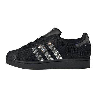 Adidas阿迪达斯贝壳头黑色男女同款新款低帮经典贝壳鞋板鞋IH4200