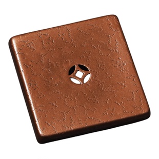 铜钱孔锤纹紫铜壶托养壶垫 壶承壶架 茶杯托杯垫隔热垫茶垫铜茶具