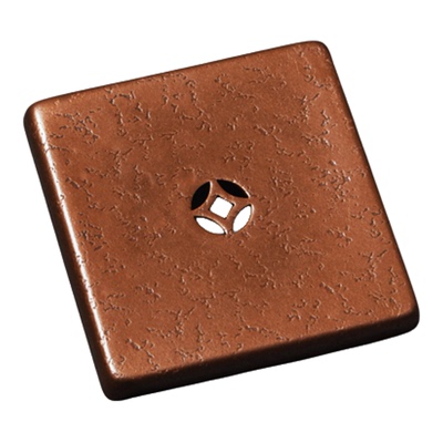 铜钱孔锤纹紫铜壶托养壶垫壶承