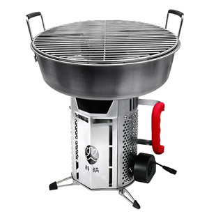 科烘多功能无烟不锈钢户外露营野炊气化柴火炉家用农村便携柴火灶