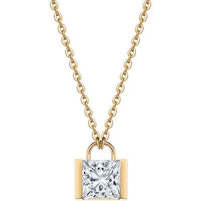 合成vrai公主方项链k金珠宝配饰