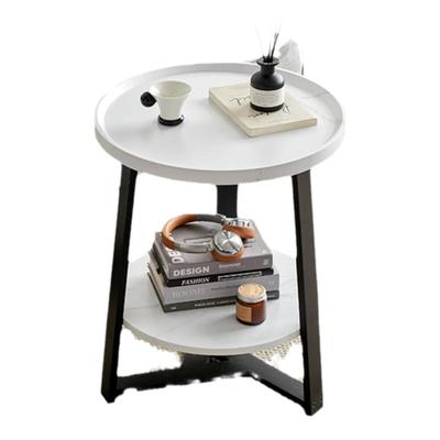 盛飞简约双层圆形边几