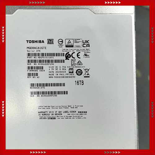 【问价】16T SATA DC:24年 MG08ACA16TE