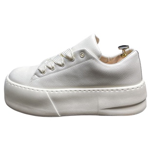 小白鞋男2026春季新款白色板鞋增高厚底松糕鞋潮牌男鞋简约休闲鞋