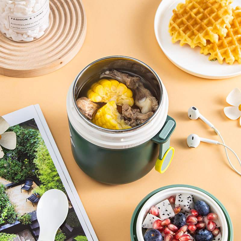 304大号带碗汤杯杯餐具汤罐上班族不锈钢早餐密封学生保温桶便携