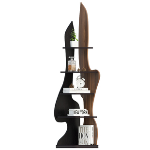 落地书柜现代简约异形书架办公客厅式客厅书房置物架多层收纳架