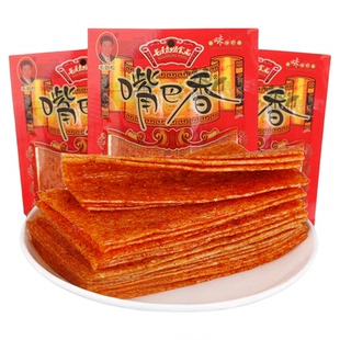 毛劲松嘴巴香辣条儿时怀旧麻辣解馋零食小吃亲嘴片老式手撕大辣片