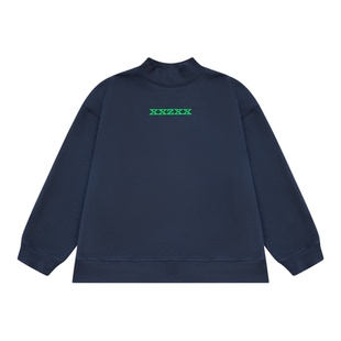 XXZXX加绒立领卫衣男女同款潮牌童装亲子装 2025年冬季新款 2315