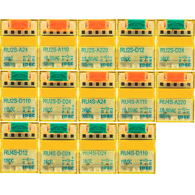正品和泉IDEC中间继电器RU2S-D24 RU4S-D24 -A220 DC24V 220V -C