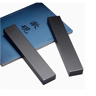 万石君精工手刻天然歙砚素面简约砚石镇尺压纸原石文镇文房四宝镇纸原石书镇成人学生新式中国风镇尺石质镇纸