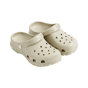 朴西柔蔓软底洞洞鞋情侣夏季新款防滑包头拖鞋男可外穿沙滩凉鞋女