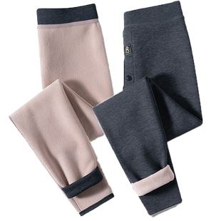 冬季男士保暖裤加绒加厚毛裤羊羔绒加大码超厚打底裤青年一件过冬