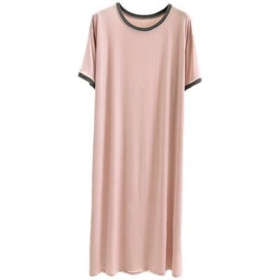 莫代尔夏季家居睡裙连衣裙