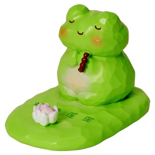 「喜气莲莲」可爱手机支架办公室桌面工位治愈系摆件创意无聊礼物