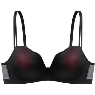 MYBODY商场同款新款文胸无痕光面性感知性花瓣杯小胸显大聚拢内衣