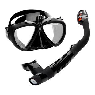 SWANS潜水镜全面罩游泳护目镜呼吸管防雾防水高清可呼吸男女大框