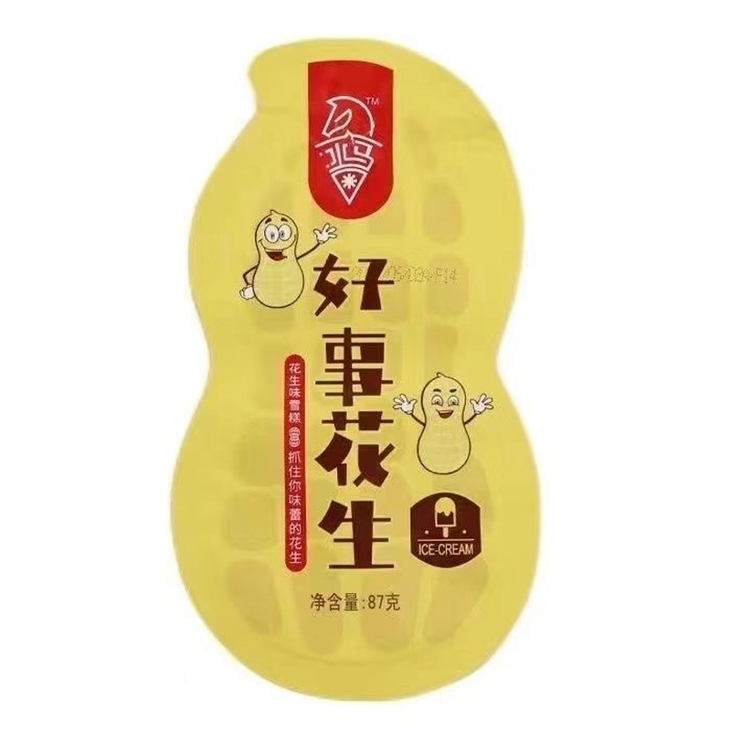 航丰 好事花生冰糕 网红冰淇淋冰激凌经典花生麻酱味雪糕冷饮批发