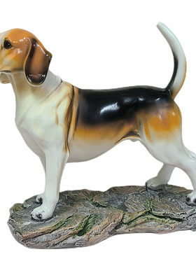 树脂动物斑点狗腊肠犬柯基小模型