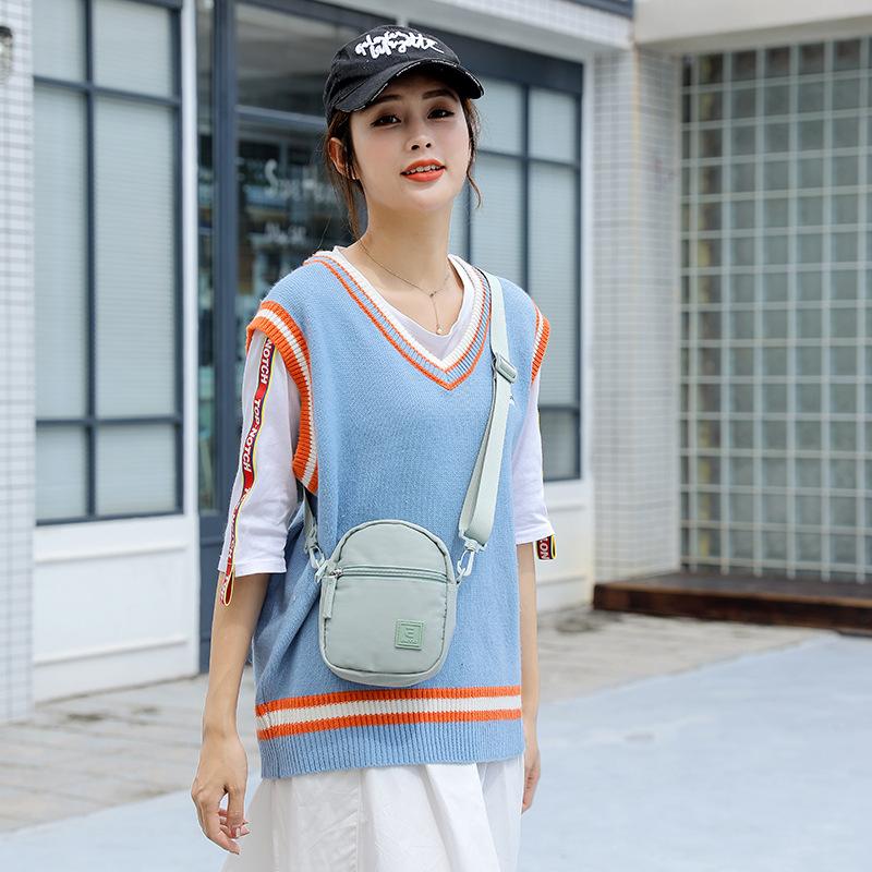 新品 手机包手提女2025新款韩版百搭牛津布斜挎包迷你小包包春季