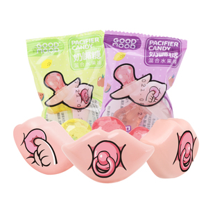 好心情奶嘴糖儿童水果味棒棒糖趣味生肖卡怀旧糖果零食节日礼物