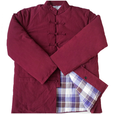 粗布中式可拆洗唐装居士服棉袄
