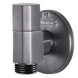 潜水艇角阀全铜家用万向旋转热水器马桶大流量水龙头直通开关阀门