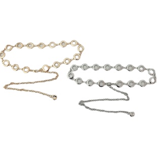 欧美金属腰链女装饰JK连衣裙西装外套细链条收腰百搭ins风腰带潮