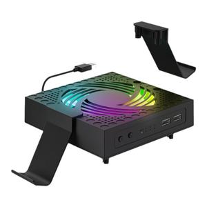AOLION澳加狮 xbox散热风扇series x主机多功能散热器防尘耳机手柄支架挂钩收纳展示RGB氛围灯XSX配件