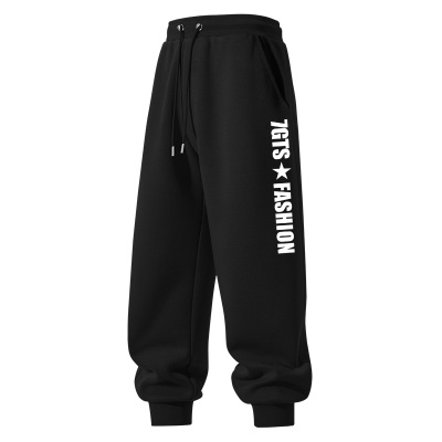 裤子男款加厚冬季青少年加绒长裤