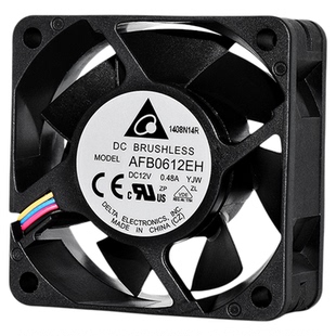 台达AFB0612EH 6025 12V 0.48A大风量机箱服务器双滚珠PWM风扇6CM
