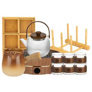 摩登主妇围炉煮茶器具全套2026新款家用室内养生电陶炉烤火炉套装