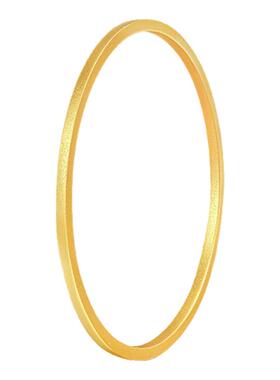 【新品】诗普琳 黄金足金 素圈方镯手镯 古法工艺 送女友