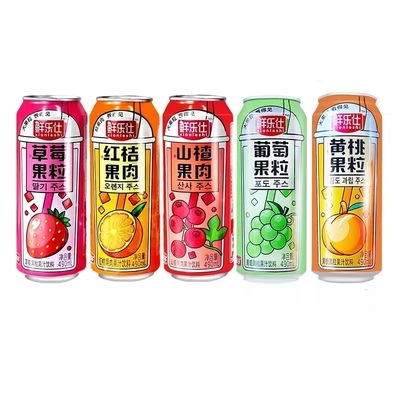 好益多鲜乐仕葡萄果汁果粒黄桃